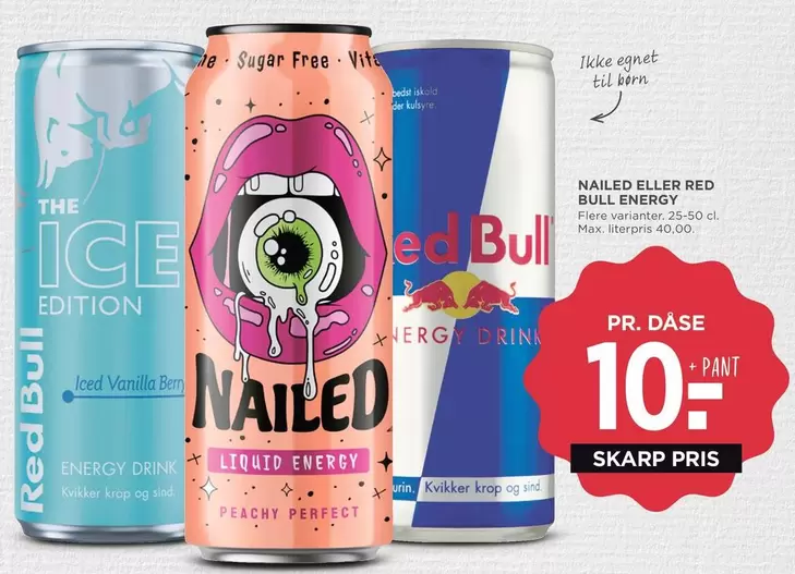 Red - NAILED ELLER RED BULL ENERGY