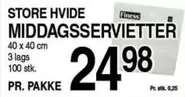 MIDDAGSSERVIETTER