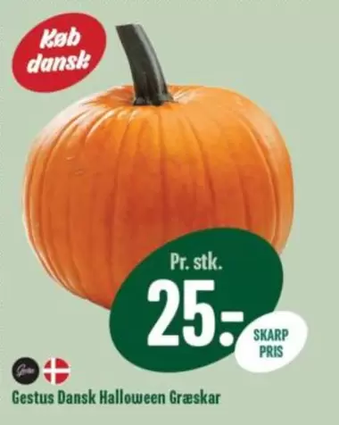 Dansk Halloween Græskar