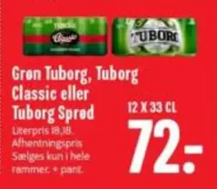 Tuborg Classic eller Tuborg Spred