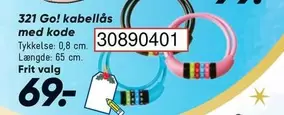 kabellås med kode