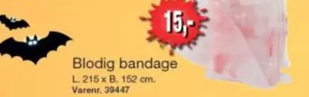 Blodig bandage