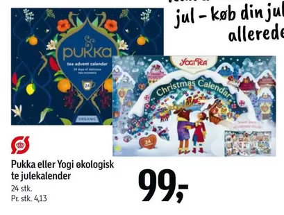 Pukka eller Yogi ekologisk te julekalender
