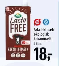 Arla - laktosefri økologisk kakaomælk