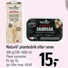plantedrik eller smør