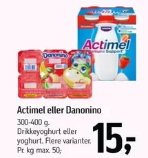 Actimel eller Danonino