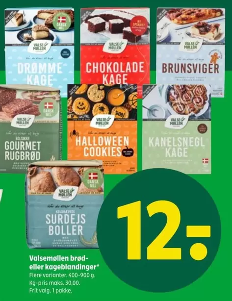 Valsemøllen brød- eller kageblandinger