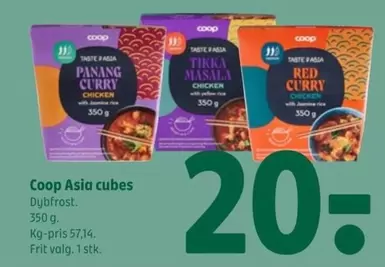 Red - Asia cubes