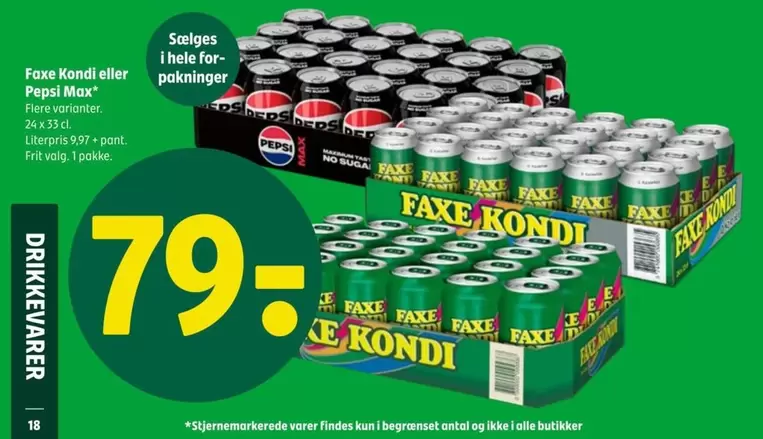 Faxe - Kandi eller Pepsi Max