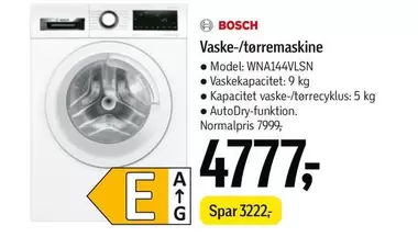 Bosch - Vaske-/tørremaskine