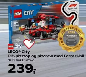 Lego - F1®-pitstop og pitcrew med Ferrari-bil