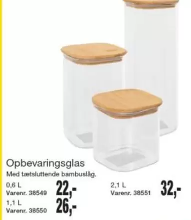 Opbevaringsglas