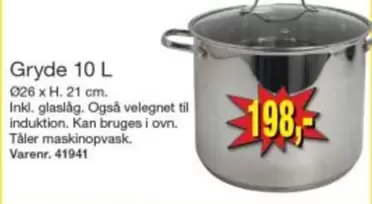 Gryde 10 L