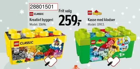 Lego - Kreativt byggeri or Kasse med klodser