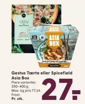 Gestus Tærte eller Spicefield Asia Box