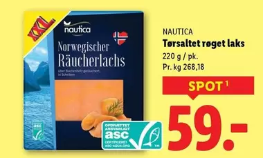 Tørsaltet røget laks