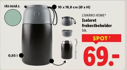 Isoleret frokostbeholder