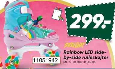 Rainbow -  LED side-by-side rulleskøjter