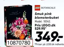 Lego - Smuk pink blomsterbuket