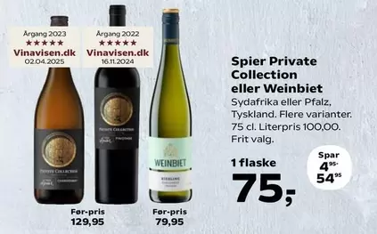Private Collection eller Weinbiet
