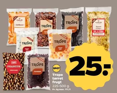 tørret frugt