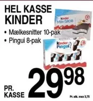 Kinder - Mælkesnitter, Pingui