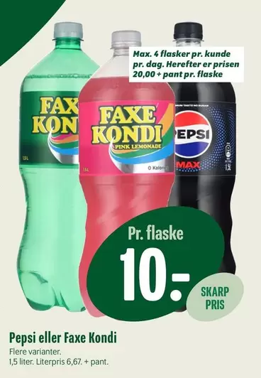 Faxe - Pepsi eller  Kondi
