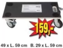 49 x L. 59 cm B. 29 x L. 59 cm