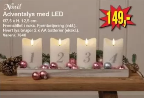 Adventslys med LED