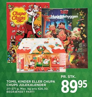 Kinder - KINDER ELLER CHUPA CHUPS JULEKALENDER