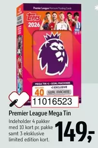 Kort - Premier League Mega Tin