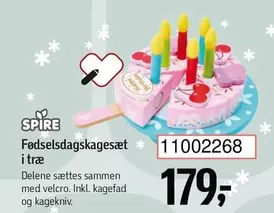 Fødselsdagskagesæt i træ 11002268