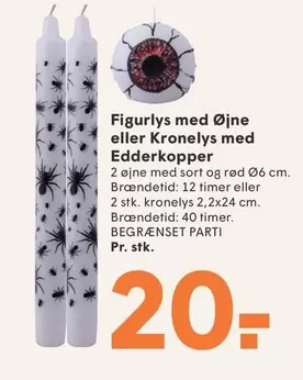 Figurlys med Øjne eller Kronelys med Edderkopper