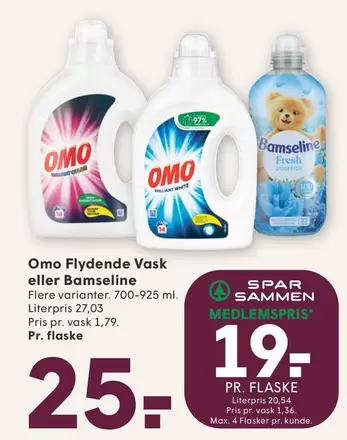 Flydende Vask eller Bamseline