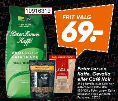 Kaffe, Gevalia eller Café Noir