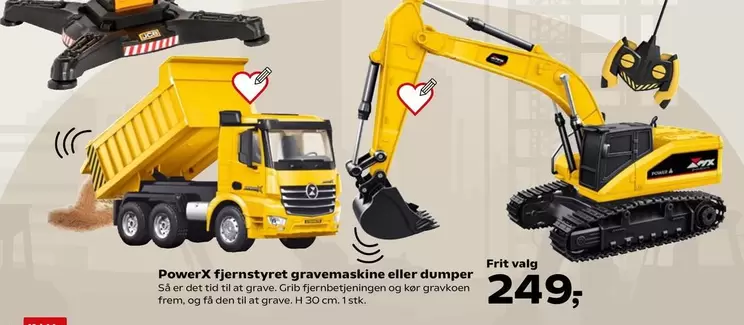 Den - Fjernstyret Gravemaskine Eller Dumper