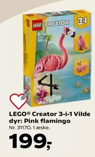 Lego - Creator 3-i-1 Vilde dyr: Pink flamingo