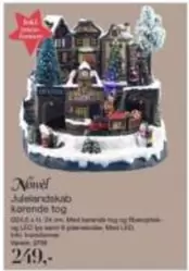 Julelandskab kørende tog