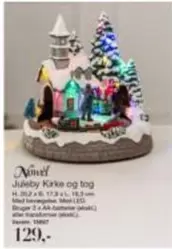 Juleby Kirke og tog