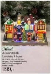 Julelandskab Landsby 4 huse