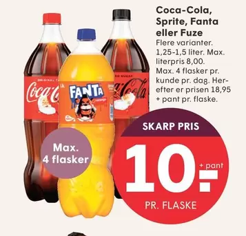 Coca Cola - Sprite, Fanta eller Fuze
