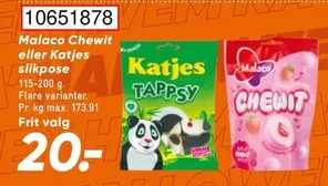 Chewit eller Katjes slikpose