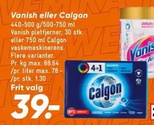 Vanish eller Calgon