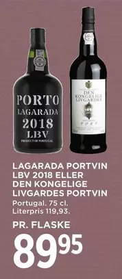 Den - LAGARADA PORTVIN LBV 2018 ELLER
DEN KONGELIGE LIVGARDES PORTVIN