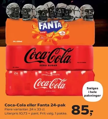Coca Cola - Coca-Cola eller Fanta 24-pak