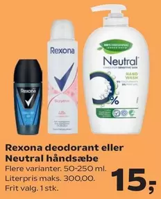 deodorant eller håndsæbe