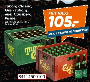 Carlsberg - Classic, Grøn eller Pilsner