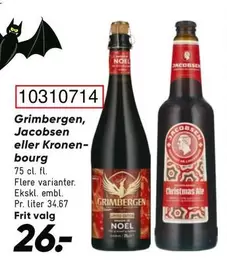 Grimbergen - , Jacobsen eller Kronenbourg