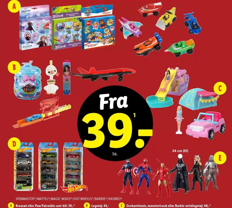 Frozen - Spillematter, Magic Mixies, Hot Wheels, LEGO, Paw Patrol eller Barbie legetøj