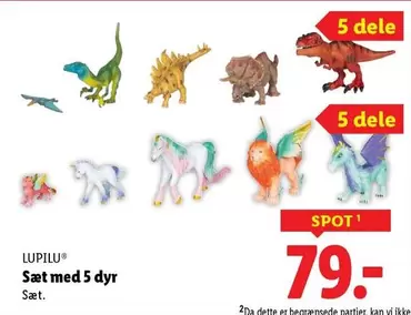 Sæt med 5 dyr